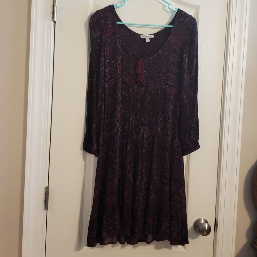 Darling Black Flippy dress American Eagle Outfitte